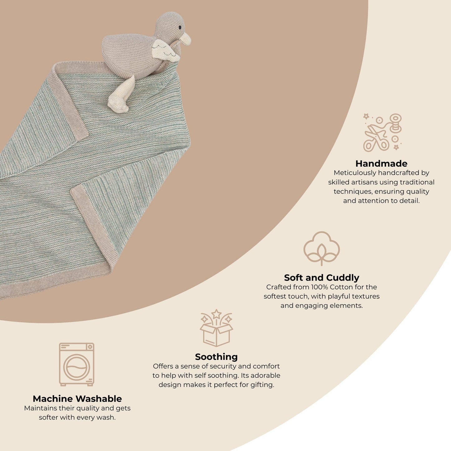 Georgie Goose Baby Lovie Blanket