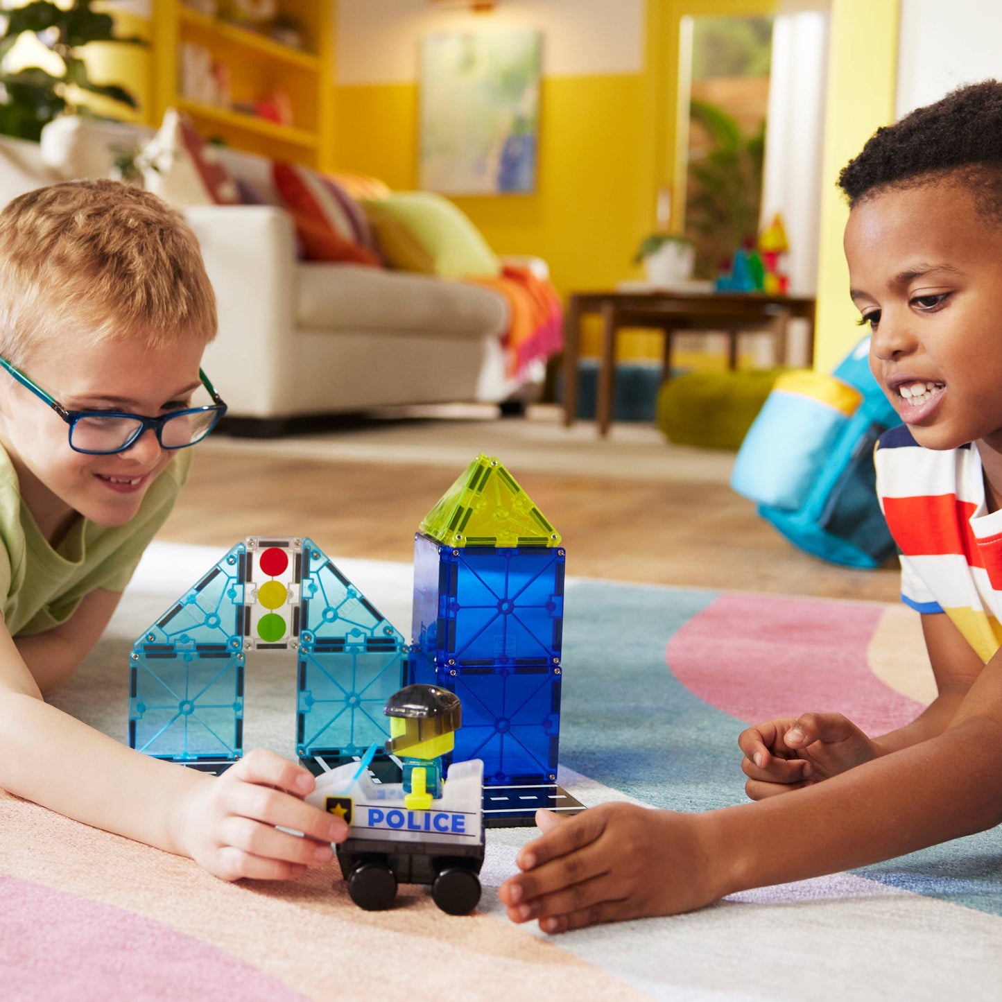 Magna-Tiles Police Patrol