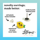 Pug Dog Earrings