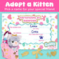 Decorate a Cuddly Kitten DIY Craft Kit for Kids