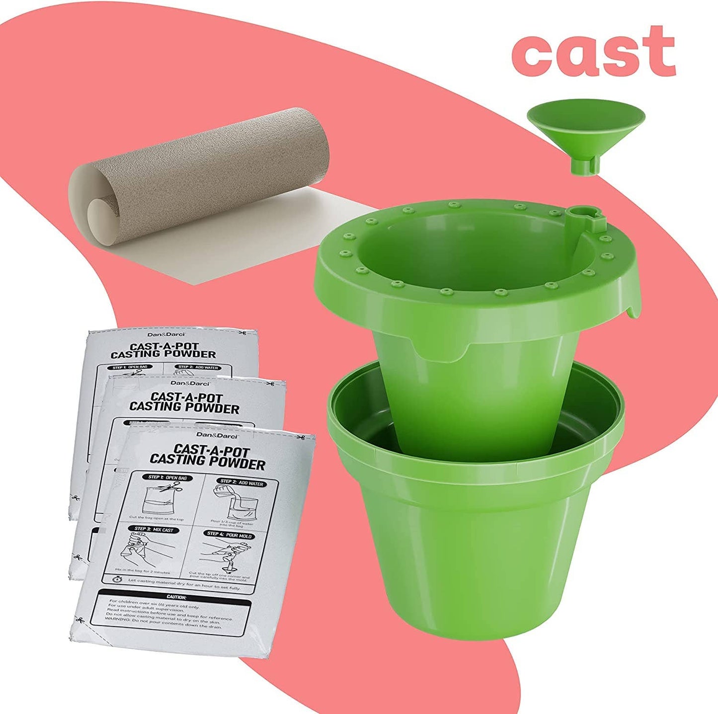 Cast, Paint & Plant Kit for Kids