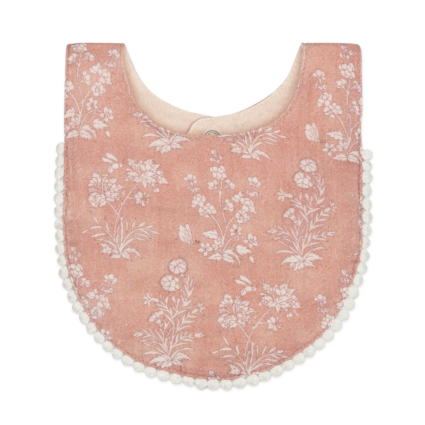 Violet Floral Cotton Bib Set (3 Pk)