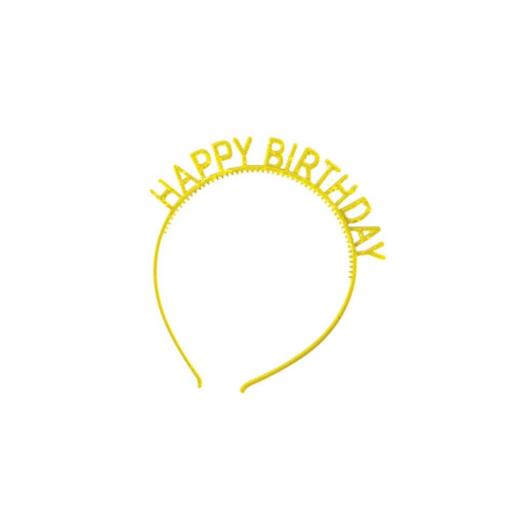 Happy Birthday Glitter Headband