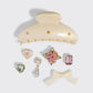 KitschPop™️Claw Clip 7pc Set Cream
