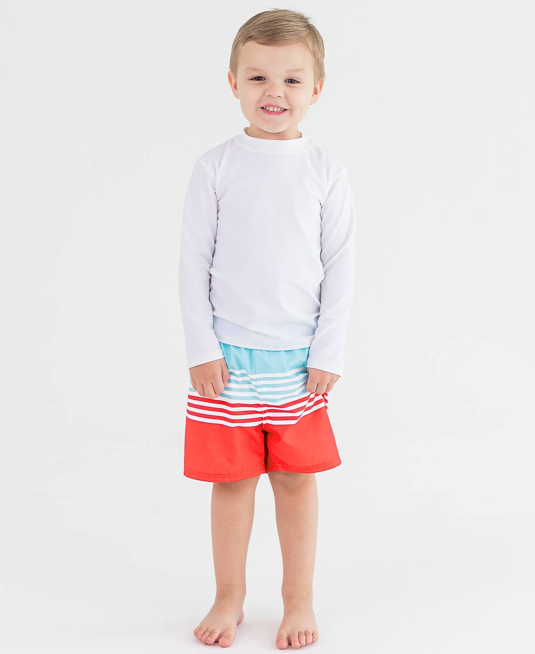 From Sea To Shining Sea Swim Trunks: 3-6M