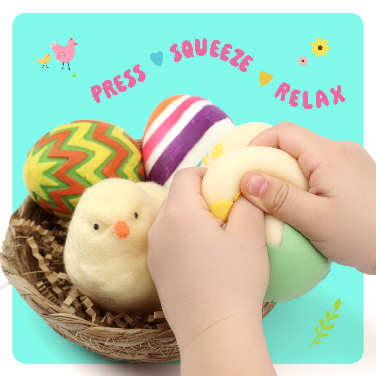 Taba Squishy Chicken Nest Egg Kit