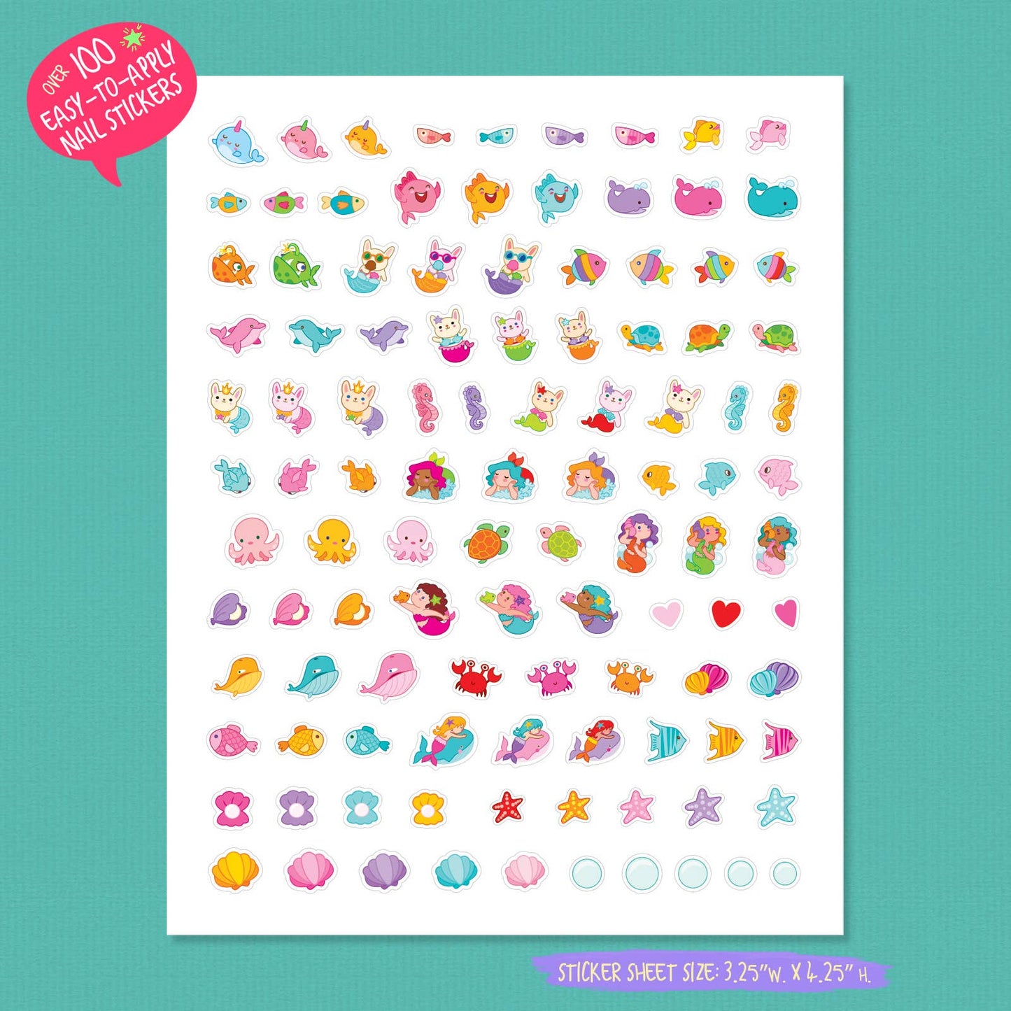 Mermaids & Friends Nail Stickers