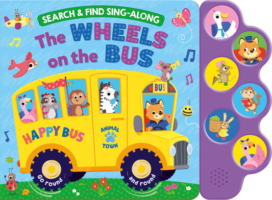 Search & Find: Wheels on the Bus (6-Button Song Book)