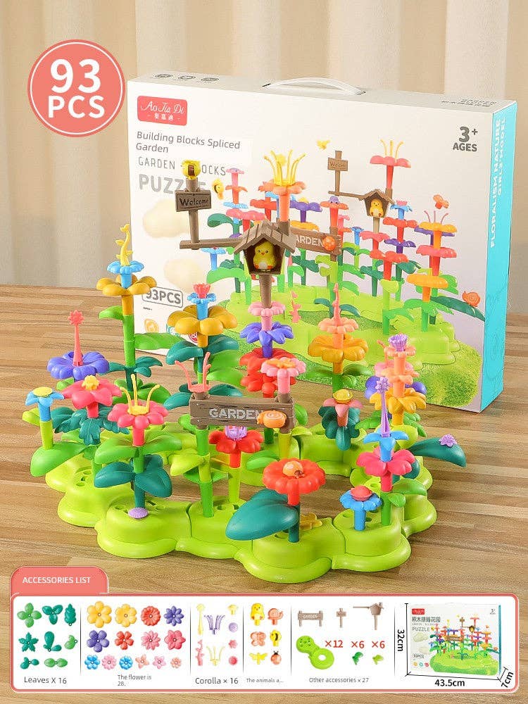 DIY Flower Arrangement Building Blocks Kids Toy in bulk: Assorted