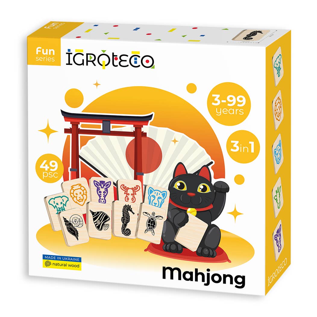 Mahjong 49 pcs: Wood