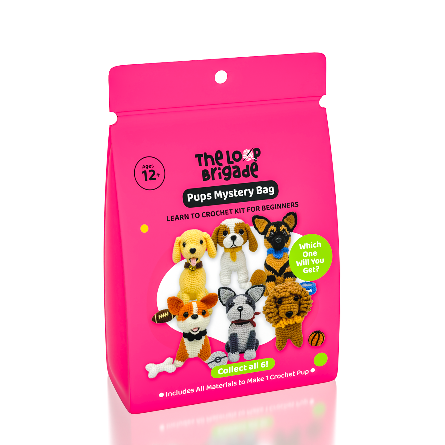 Crochet Kit -Mystery Pups Blind Bag