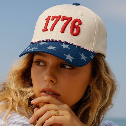 1776 USA Embroidered Baseball Cap