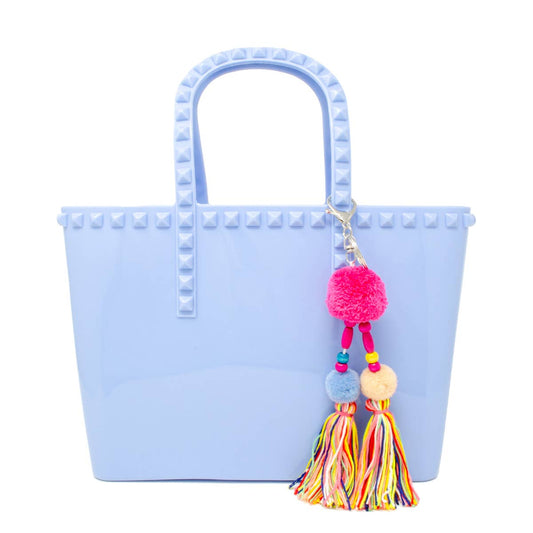 Jumbo Jelly Tote Bag: Baby Blue