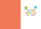 Birthday Balloon Pattern - Foil Card: Default Title