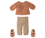 Pants and knitted sweater, Size 3 - Vintage powder
