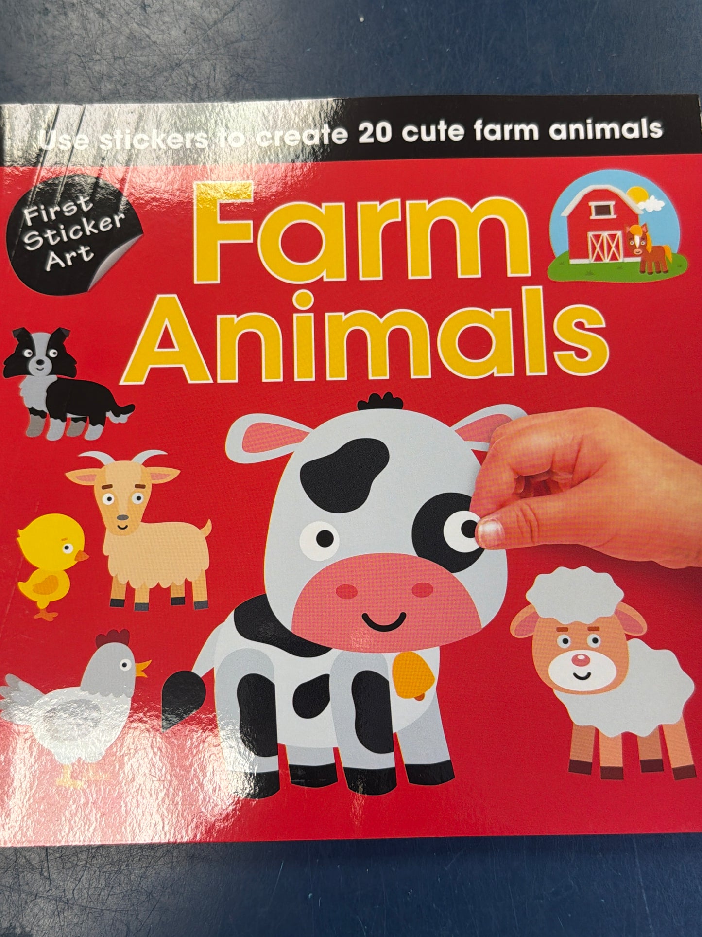 First Sticker Art: farm animals