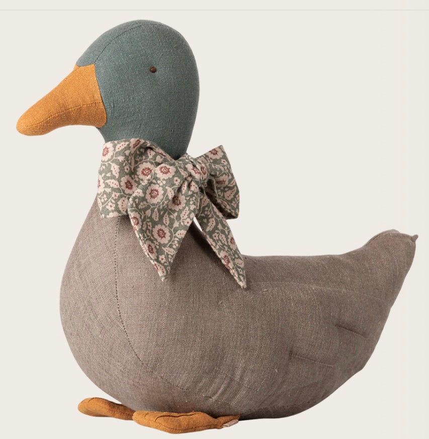 Duck with bow - Grey