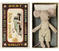 Maileg Little Brother Mouse in Matchbox- magnet hands