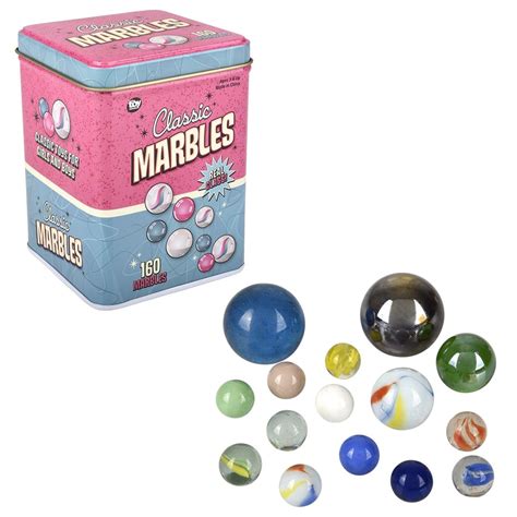160PCS MARBLES IN TIN BOX