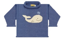 Claver Whale Sweater, Blue