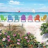Rainbow Chairs 500 Pc. Puzzle