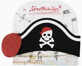 Pirate Hat Headband & Eye Patch