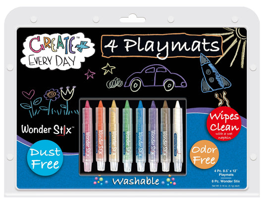 Playmat Kit (4 mats, 8 Wonder Stix)