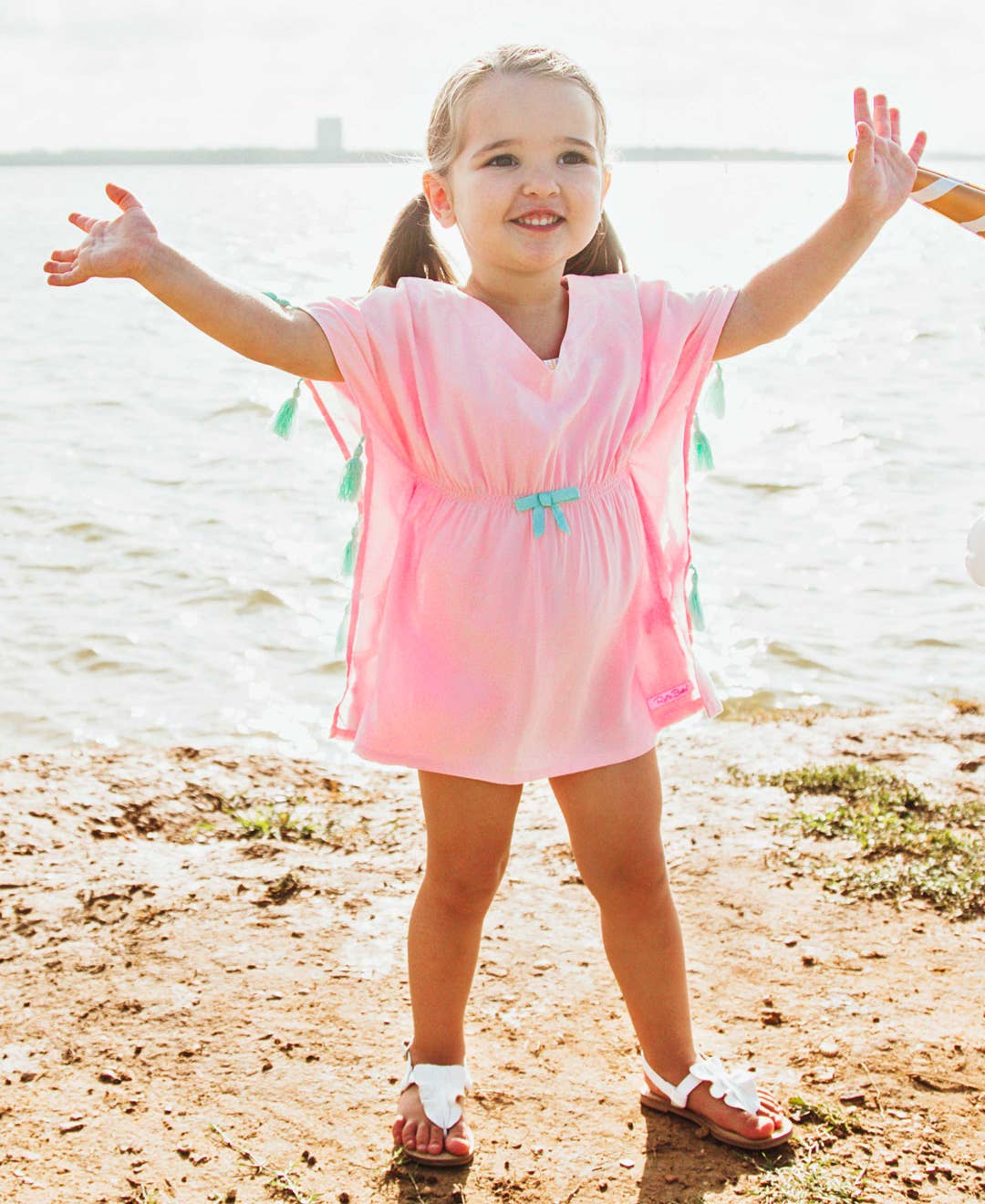 Pink Kaftan Cover-Up: 4T/5
