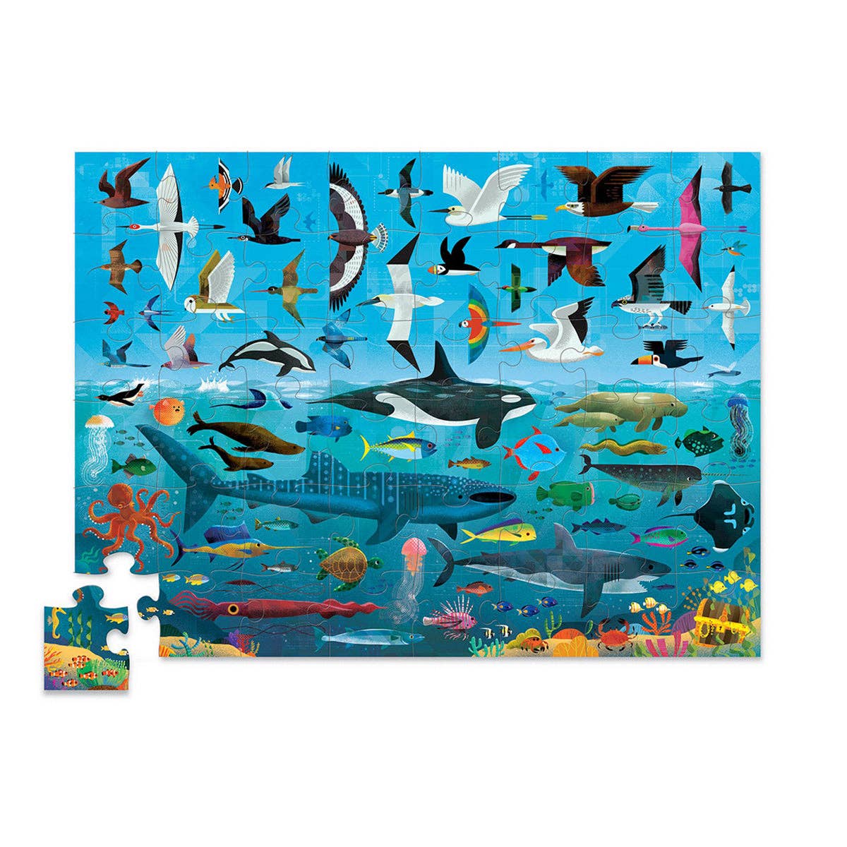 48-Piece Above + Below Puzzle - Sea and Sky