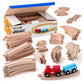 Wooden Train Tracks 54 PCS