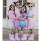 Pink Gingham Tutu - Dress Up Skirt - Kids Spring Tutu: 4-6Y