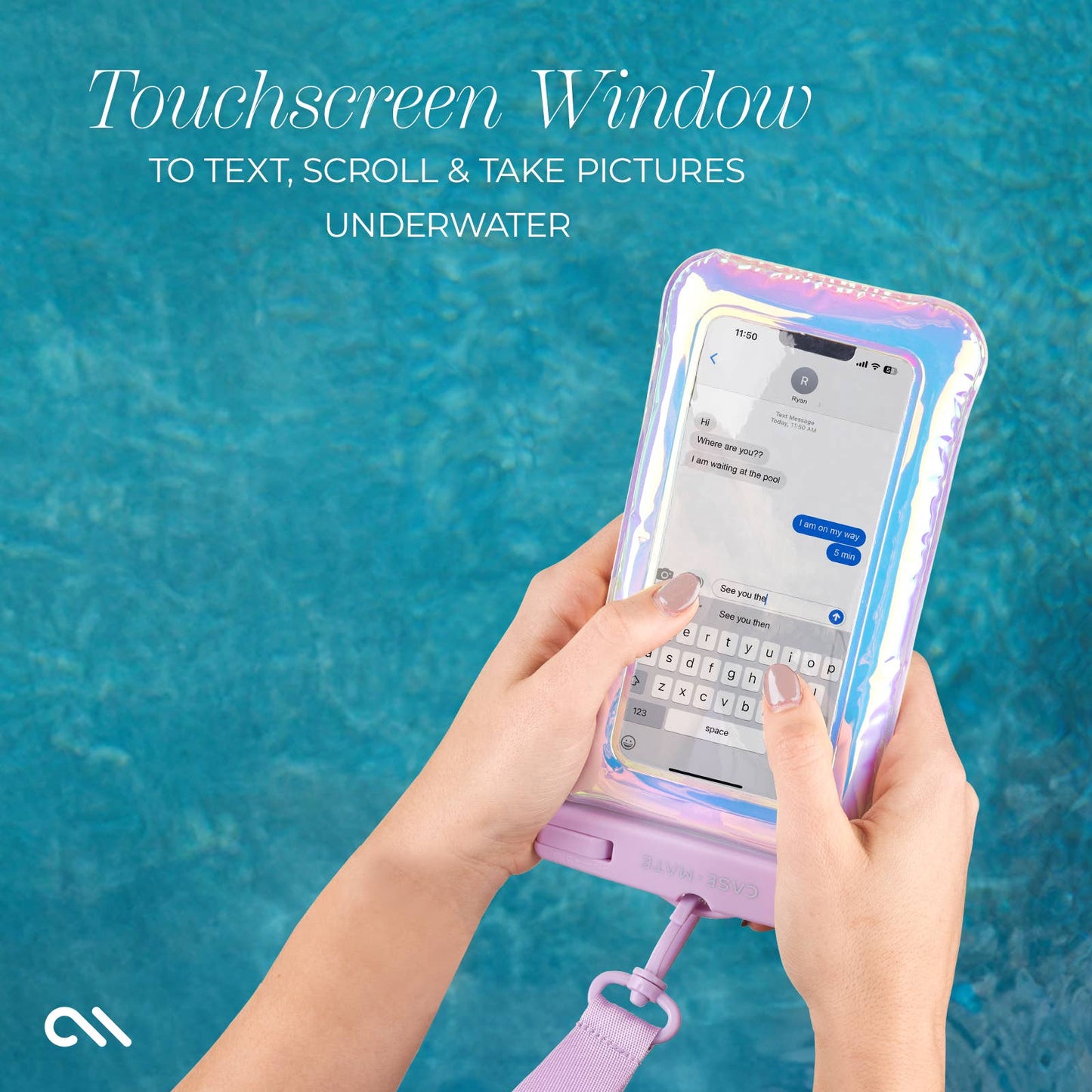 Waterproof Phone Pouch Purple