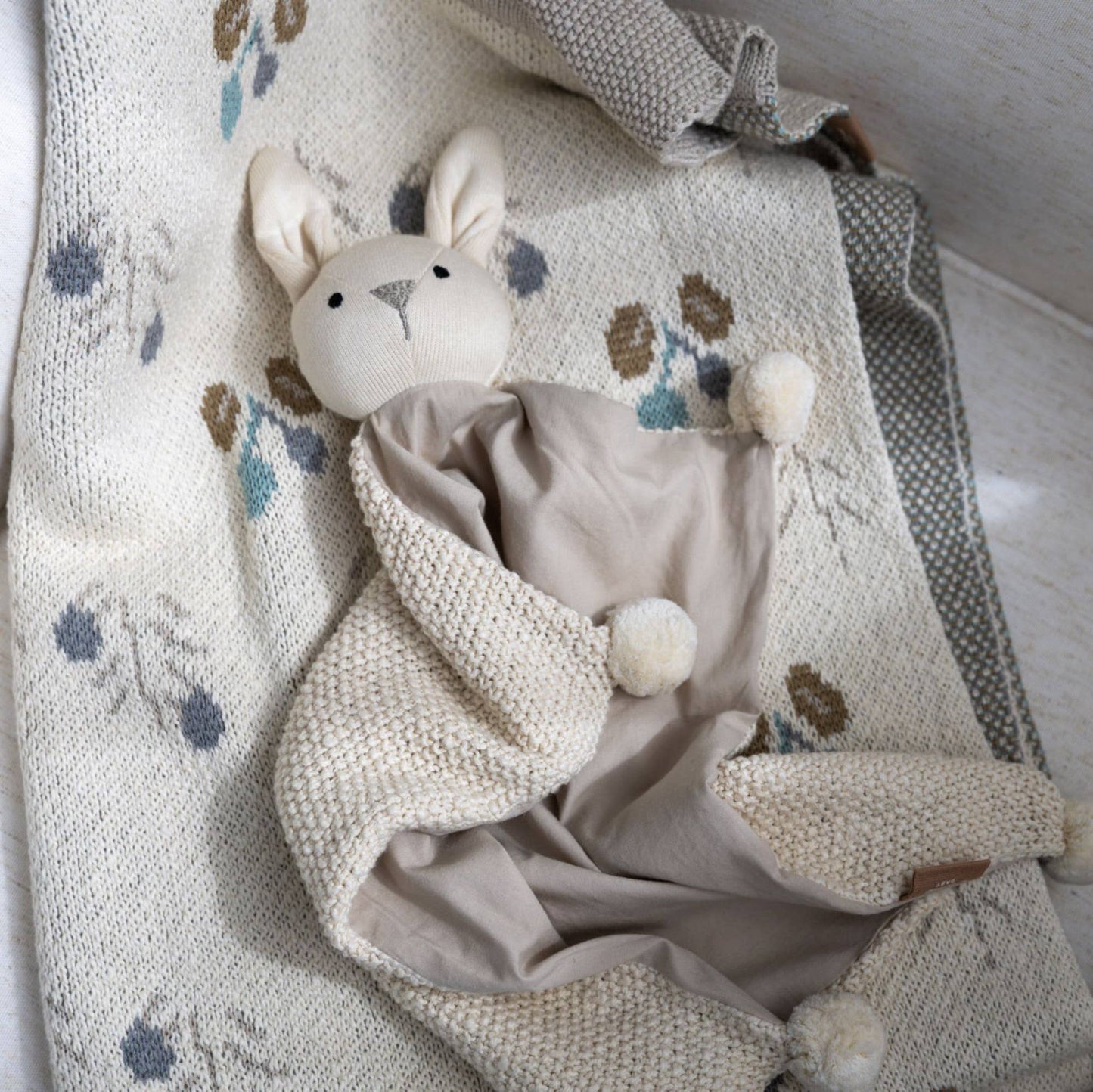 Bunny Organic Baby Lovey Blanket