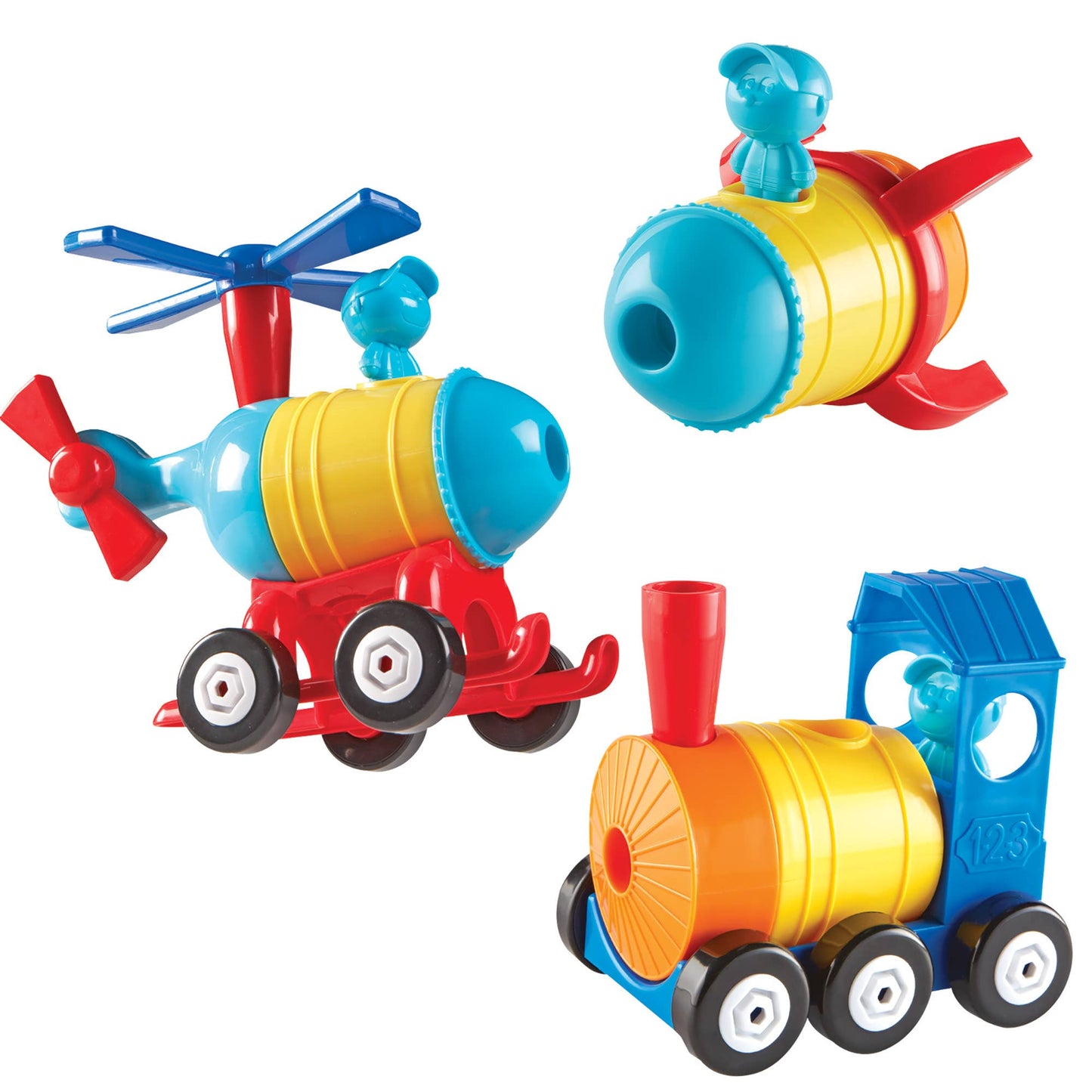 1-2-3 Build It!™ Train/Rocket/Helicopter