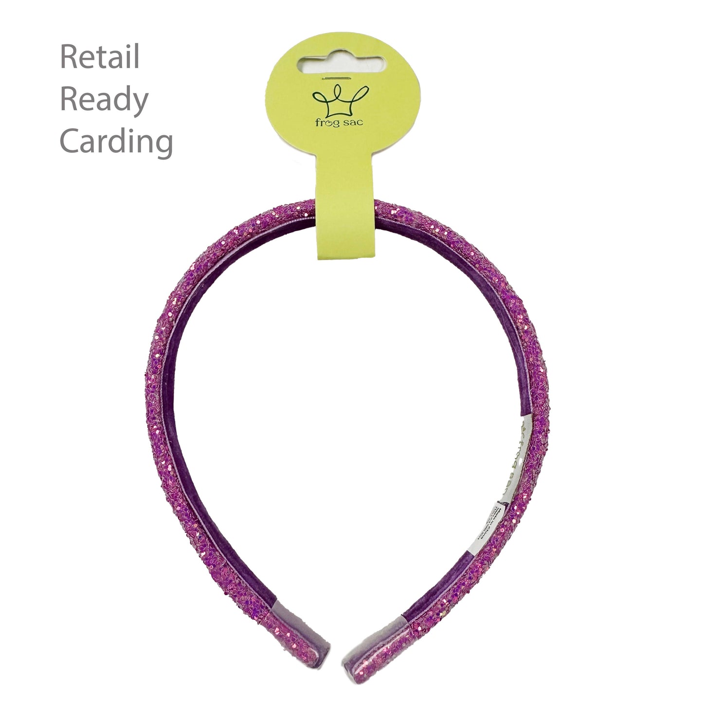 Thin Glitter Headband: Pink