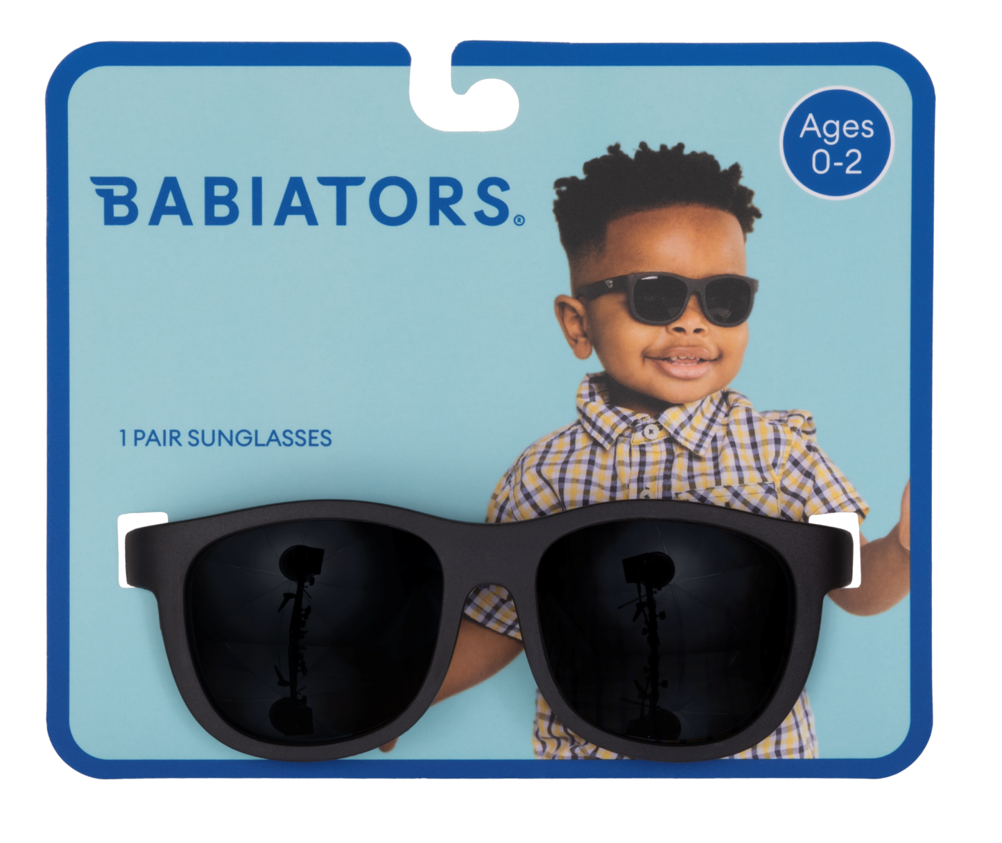 Jet Black Navigators Sunglasses- Ages 0-2