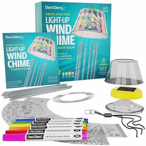 Solar Powered Light-Up Wind Chime Kit