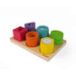 Wood Shapes & Sounds 6 Block Puzzle