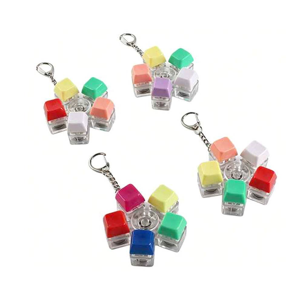 Light Up Spinner Keyboard Keychain