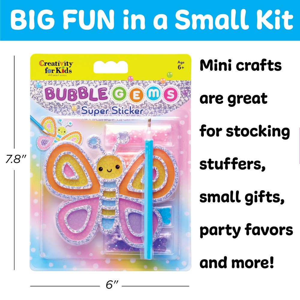 Bubble Gems Super Sticker Diamond Painting Kits for Kids: Star