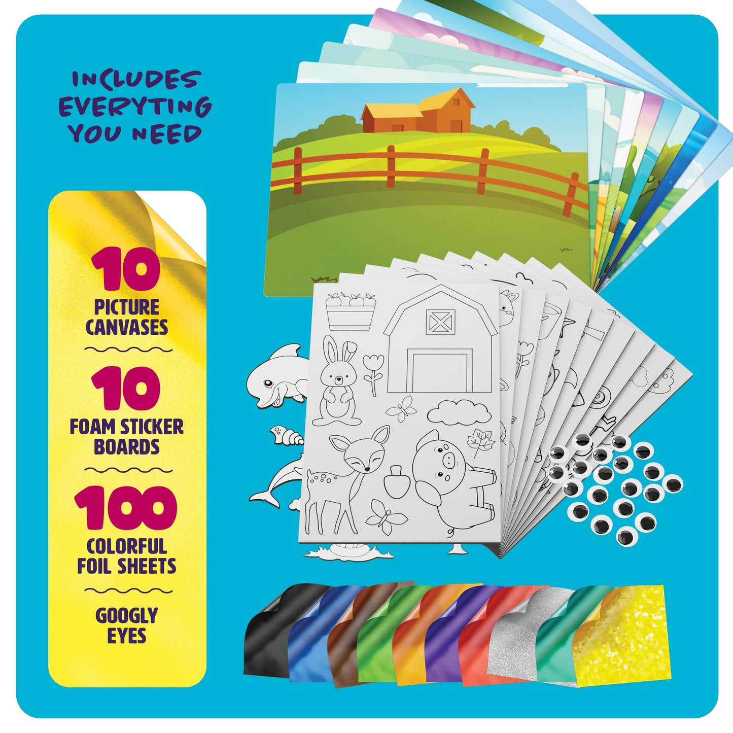 Mess- Free Foil Art Kit for Kids