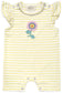 Flower Crochet Frill Babyvest: Cotton / 0-3M / Flower