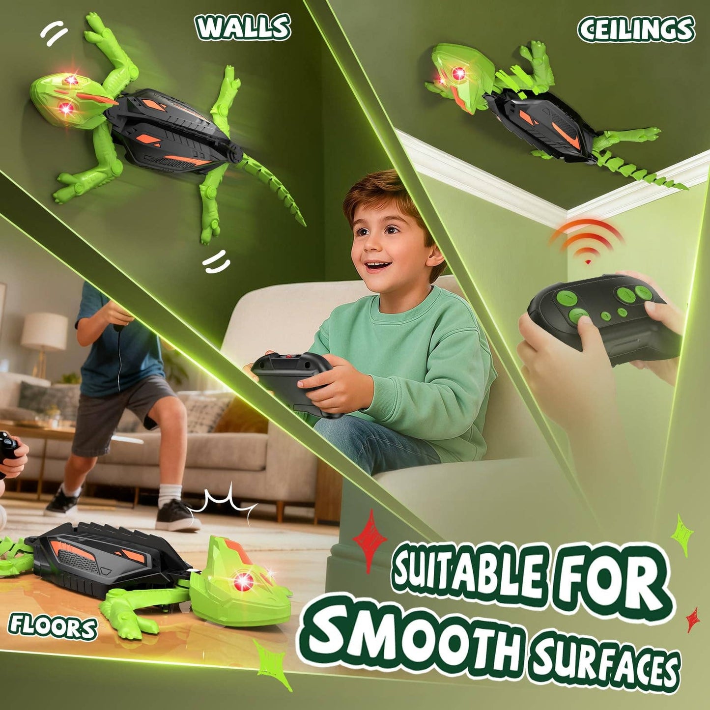Wall Climbing RC Gecko