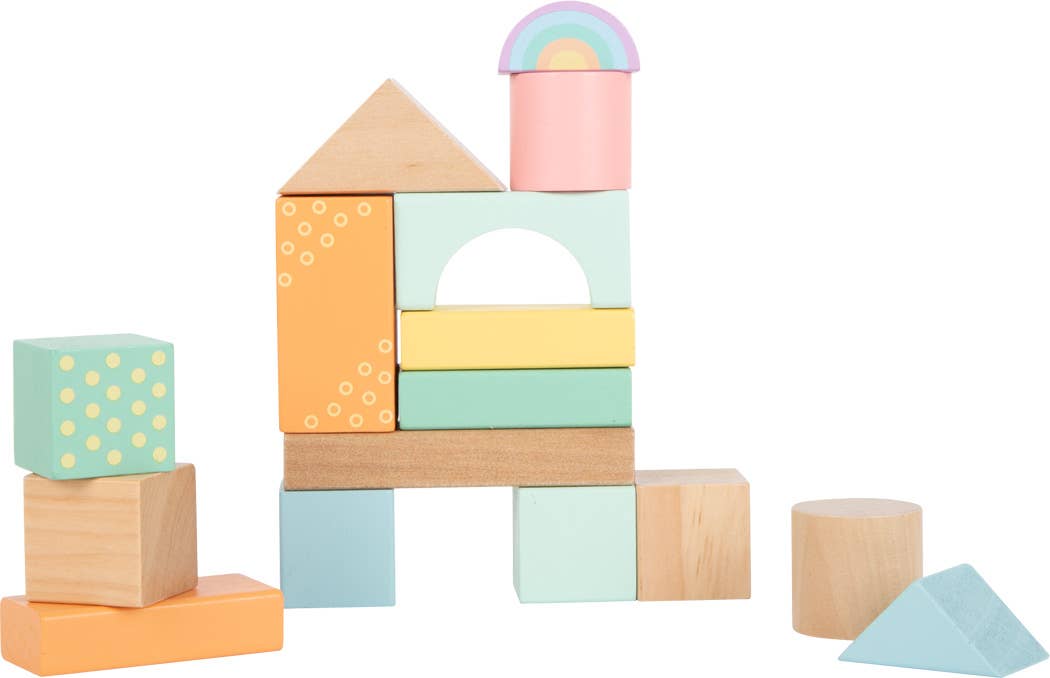 Small Foot Pastel Building Blocks  50 pc