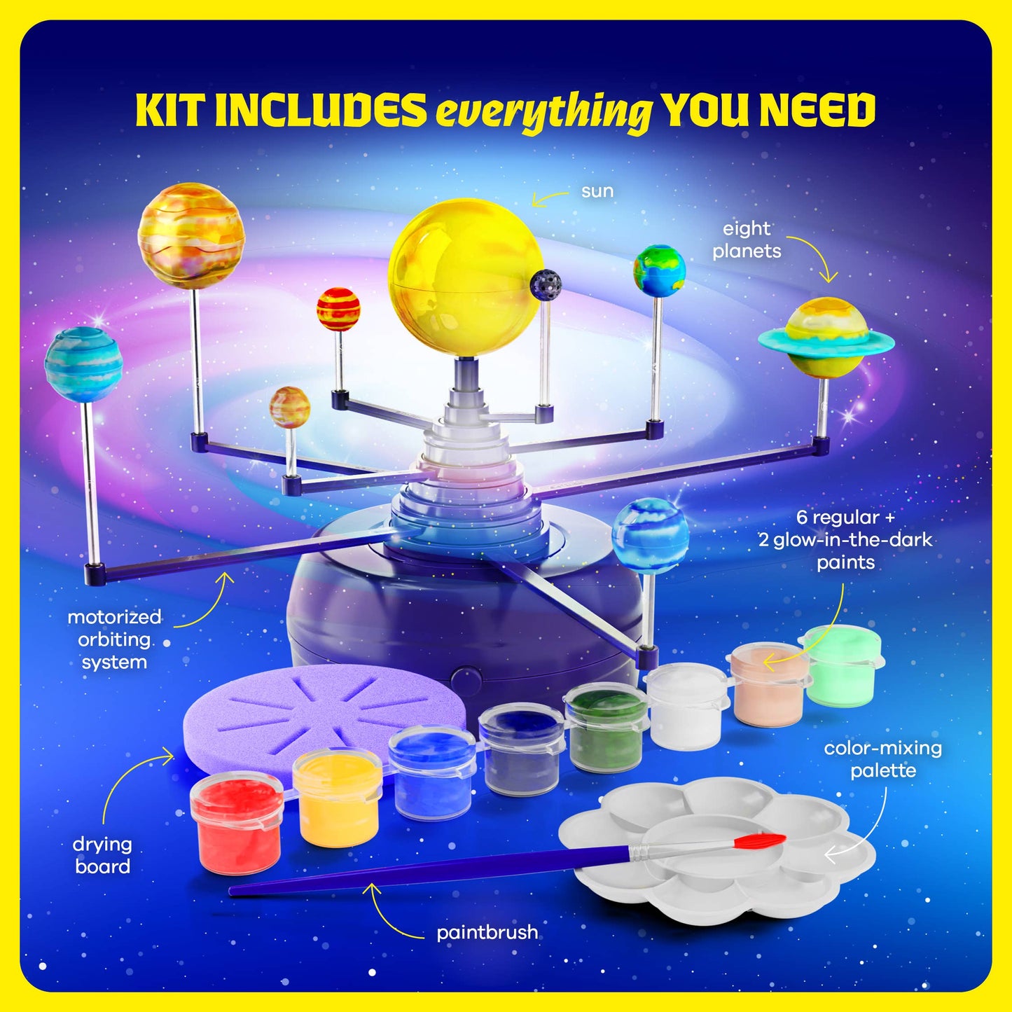Orbiting Solar System Paint & Build Kit