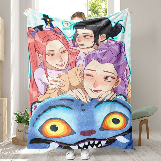 Kpop demon Hunters Flannel Blanket