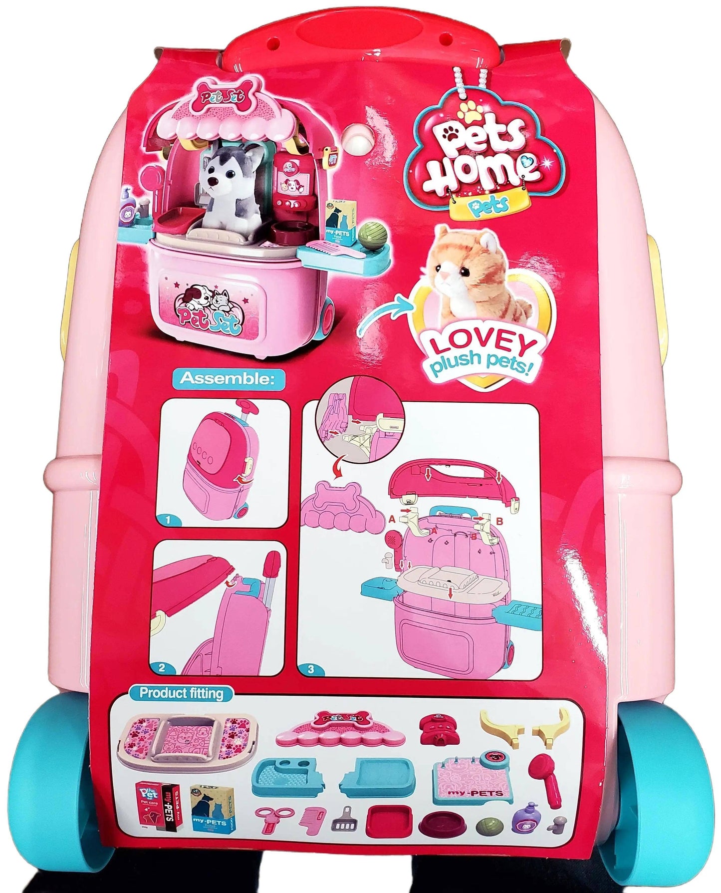Pet Home Puppy Luggage Playset: Blue