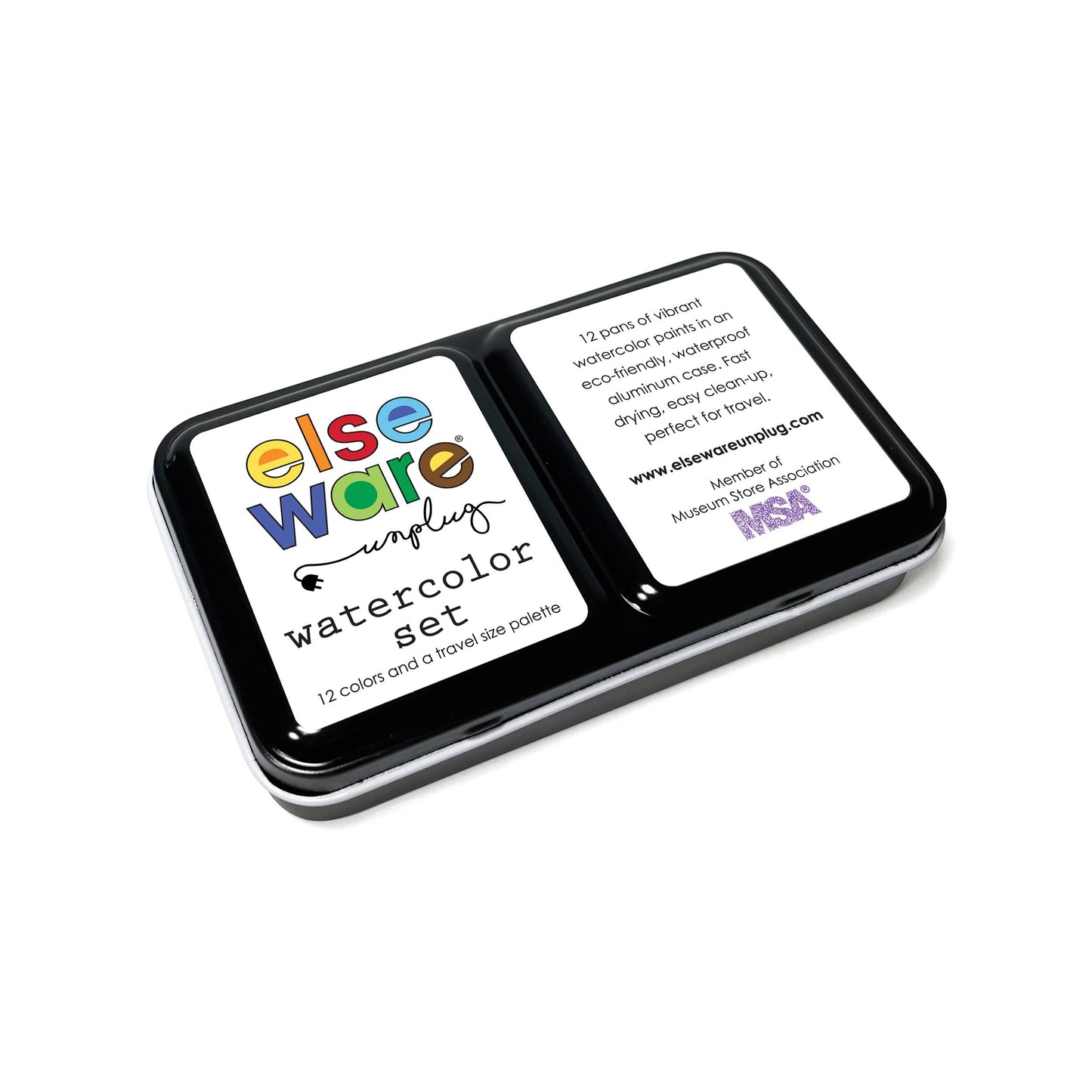 12 Watercolors: Metal Palette