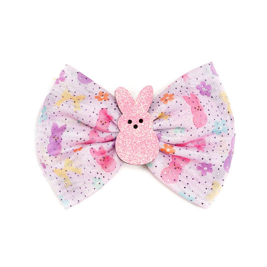 Coquette Easter Bunny Tulle Bow Clip