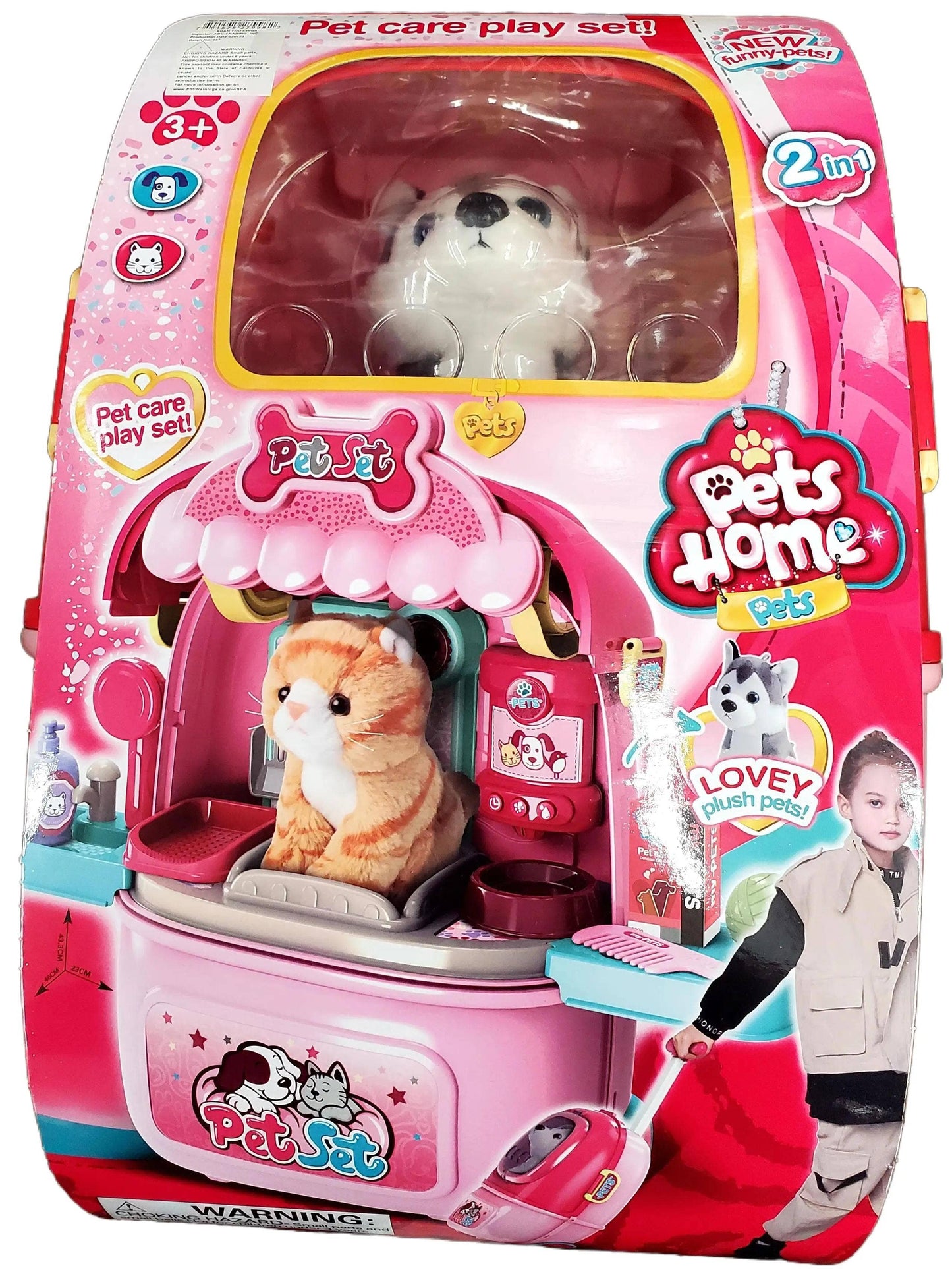 Pet Home Puppy Luggage Playset: Blue